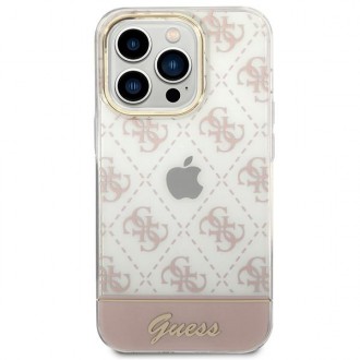 Guess GUHCP14LHG4MHP iPhone 14 Pro 6.1 &quot;pink / pink hardcase 4G Pattern Script