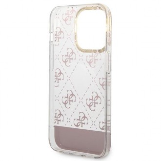 Guess GUHCP14LHG4MHP iPhone 14 Pro 6.1 &quot;pink / pink hardcase 4G Pattern Script
