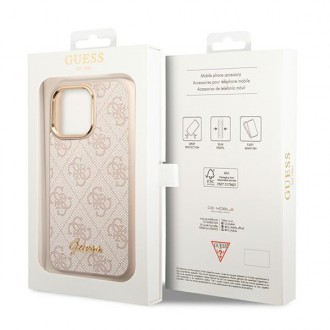 Guess GUHCP14LHG4SHP iPhone 14 Pro 6.1 &quot;pink / pink hard case 4G Vintage Gold Logo
