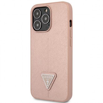 Guess GUHCP14LPSATLP iPhone 14 Pro 6.1 &quot;pink / pink hardcase SaffianoTriangle Logo