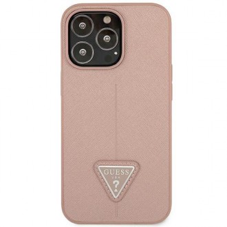 Guess GUHCP14LPSATLP iPhone 14 Pro 6.1 &quot;pink / pink hardcase SaffianoTriangle Logo