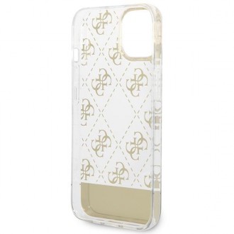 Guess GUHCP14MHG4MHG iPhone 14 Plus 6.7 &quot;gold / gold hardcase 4G Pattern Script