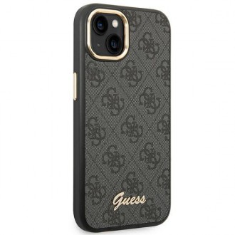 Guess GUHCP14MHG4SHK iPhone 14 Plus 6.7 &quot;black / black hard case 4G Vintage Gold Logo