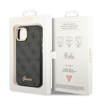 Guess GUHCP14MHG4SHK iPhone 14 Plus 6.7 &quot;black / black hard case 4G Vintage Gold Logo