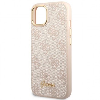 Guess GUHCP14MHG4SHP iPhone 14 Plus 6.7 &quot;pink / pink hard case 4G Vintage Gold Logo