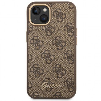 Guess GUHCP14MHG4SHW iPhone 14 Plus 6.7 &quot;brown / brown hard case 4G Vintage Gold Logo
