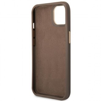 Guess GUHCP14MHG4SHW iPhone 14 Plus 6.7 &quot;brown / brown hard case 4G Vintage Gold Logo