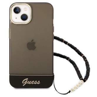 Guess GUHCP14MHGCOHK iPhone 14 Plus 6,7 &quot;black / black hardcase Translucent Pearl Strap