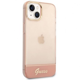 Guess GUHCP14MHGCOP iPhone 14 Plus 6.7 &quot;pink / pink hardcase Translucent