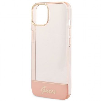 Guess GUHCP14MHGCOP iPhone 14 Plus 6.7 &quot;pink / pink hardcase Translucent