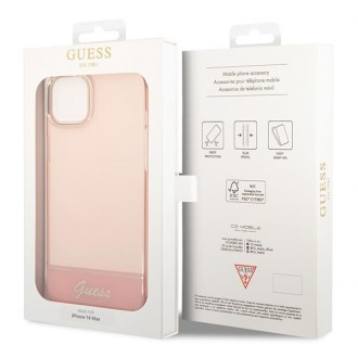 Guess GUHCP14MHGCOP iPhone 14 Plus 6.7 &quot;pink / pink hardcase Translucent