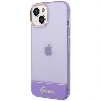 Guess GUHCP14MHGCOU iPhone 14 Plus 6.7 &quot;violet / purple hardcase Translucent