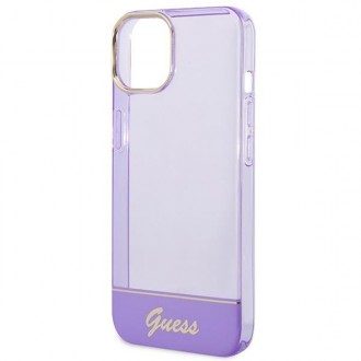 Guess GUHCP14MHGCOU iPhone 14 Plus 6.7 &quot;violet / purple hardcase Translucent