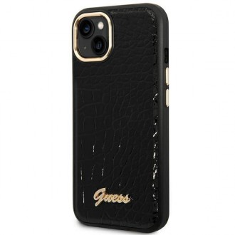 Guess GUHCP14MHGCRHK iPhone 14 Plus 6.7 &quot;black / black hardcase Croco Collection