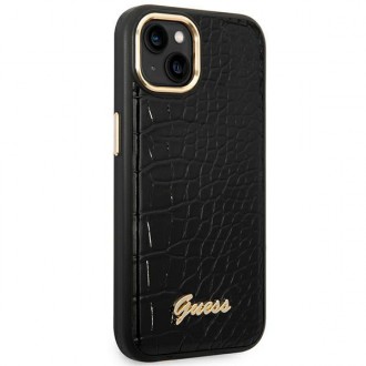 Guess GUHCP14MHGCRHK iPhone 14 Plus 6.7 &quot;black / black hardcase Croco Collection