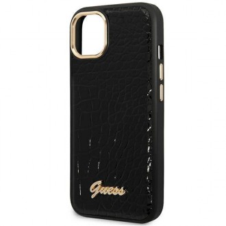 Guess GUHCP14MHGCRHK iPhone 14 Plus 6.7 &quot;black / black hardcase Croco Collection