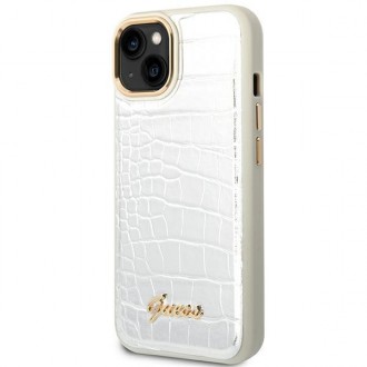 Guess GUHCP14MHGCRHS iPhone 14 Plus 6.7 &quot;silver / silver hardcase Croco Collection