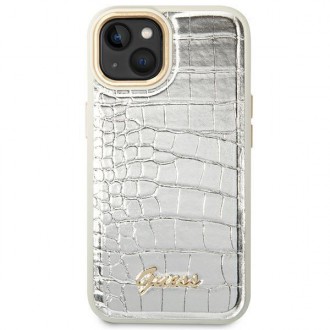 Guess GUHCP14MHGCRHS iPhone 14 Plus 6.7 &quot;silver / silver hardcase Croco Collection