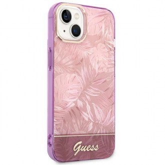 Guess GUHCP14MHGJGHP iPhone 14 Plus 6.7 &quot;pink / pink hardcase Jungle Collection