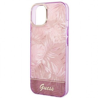 Guess GUHCP14MHGJGHP iPhone 14 Plus 6.7 &quot;pink / pink hardcase Jungle Collection