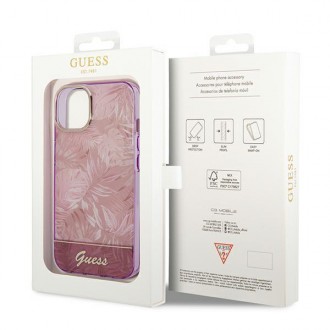 Guess GUHCP14MHGJGHP iPhone 14 Plus 6.7 &quot;pink / pink hardcase Jungle Collection