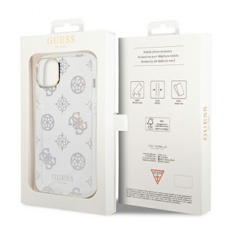 Guess GUHCP14MHTPPTH iPhone 14 Plus 6.7 &quot;clear / transparent hard case Peony Glitter