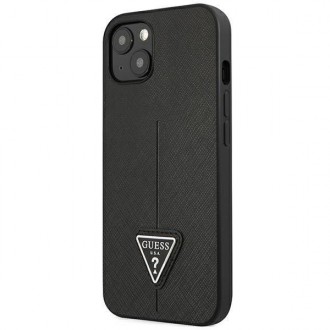 Guess GUHCP14MPSATLK iPhone 14 Plus 6,7 &quot;black / black hardcase SaffianoTriangle Logo