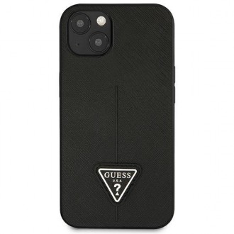 Guess GUHCP14MPSATLK iPhone 14 Plus 6,7 &quot;black / black hardcase SaffianoTriangle Logo