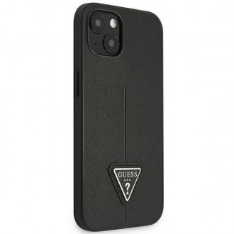 Guess GUHCP14MPSATLK iPhone 14 Plus 6,7 &quot;black / black hardcase SaffianoTriangle Logo