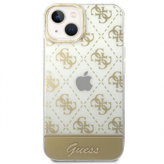 Guess GUHCP14SHG4MHG iPhone 14 6.1 &quot;gold / gold hardcase 4G Pattern Script