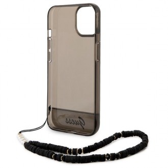 Guess GUHCP14SHGCOHK iPhone 14 6.1 &quot;black / black hardcase Translucent Pearl Strap