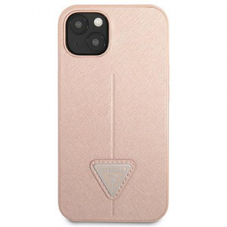Guess GUHCP14SPSATLP iPhone 14 6.1 &quot;pink / pink hardcase SaffianoTriangle Logo