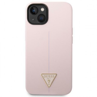 Guess GUHCP14SSLTGU iPhone 14 6.1 &quot;purple / purple hardcase Silicone Triangle