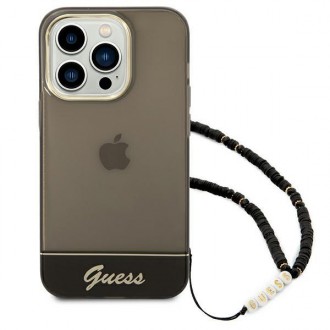 Guess GUHCP14XHGCOHK iPhone 14 Pro Max 6,7 &quot;black / black hardcase Translucent Pearl Strap