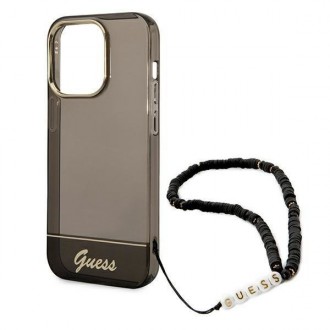 Guess GUHCP14XHGCOHK iPhone 14 Pro Max 6,7 &quot;black / black hardcase Translucent Pearl Strap