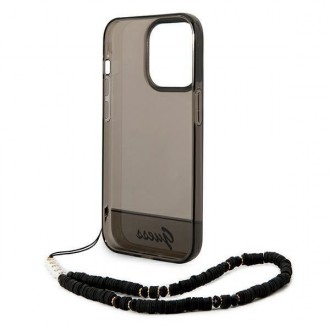 Guess GUHCP14XHGCOHK iPhone 14 Pro Max 6,7 &quot;black / black hardcase Translucent Pearl Strap