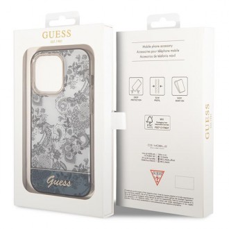 Guess GUHCP14XHGPLHG iPhone 14 Pro Max 6.7 &quot;gray / gray hardcase Porcelain Collection