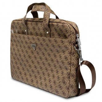 Guess Bag GUCB15P4TW 16 &quot;brown / brown Saffiano 4G Triangle Logo