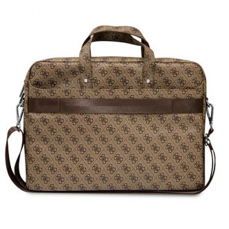 Guess Bag GUCB15P4TW 16 &quot;brown / brown Saffiano 4G Triangle Logo