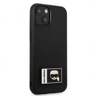 Karl Lagerfeld KLHCP13S3DKPK iPhone 13 mini 5,4 &quot;black / black hardcase Ikonik Patch