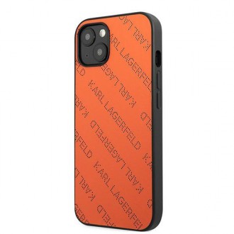 Karl Lagerfeld KLHCP13SPTLO iPhone 13 mini 5,4 &quot;hardcase orange / orange Perforated Allover