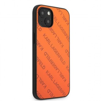 Karl Lagerfeld KLHCP13SPTLO iPhone 13 mini 5,4 &quot;hardcase orange / orange Perforated Allover