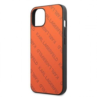 Karl Lagerfeld KLHCP13SPTLO iPhone 13 mini 5,4 &quot;hardcase orange / orange Perforated Allover