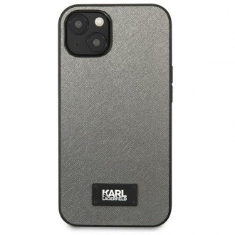 Karl Lagerfeld KLHCP13SSFMP2DG iPhone 13 mini 5,4 &quot;hardcase silver / silver Saffiano Plaque