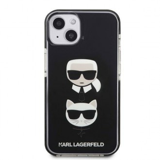 Karl Lagerfeld KLHCP13STPE2TK iPhone 13 mini 5,4 &quot;hardcase black / black Karl &amp; Choupette Head