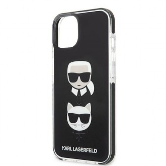 Karl Lagerfeld KLHCP13STPE2TK iPhone 13 mini 5,4 &quot;hardcase black / black Karl &amp; Choupette Head