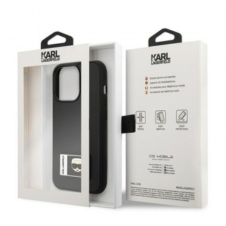 Karl Lagerfeld KLHCP13X3DKPK iPhone 13 Pro Max 6,7" czarny/black hardcase Ikonik Patch