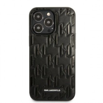 Karl Lagerfeld KLHCP13XMNMP1K iPhone 13 Pro Max 6,7" hardcase czarny/black Monogram Plaque