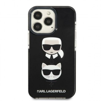 Karl Lagerfeld KLHCP13XTPE2TK iPhone 13 Pro Max 6,7" hardcase czarny/black Karl&Choupette Head