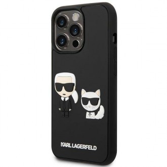Karl Lagerfeld KLHCP14L3DRKCK iPhone 14 Pro 6,1" czarny/black hardcase Karl&Choupette Ikonik 3D